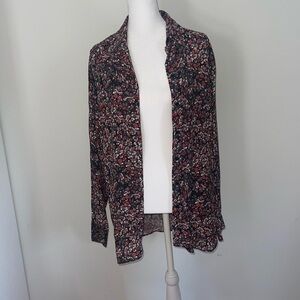 The Kooples Flowers Dot button down blouse Size 2 NWT or could fit Medium